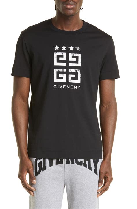 Givenchy Slim Fit 4G Logo Cotton Graphic T